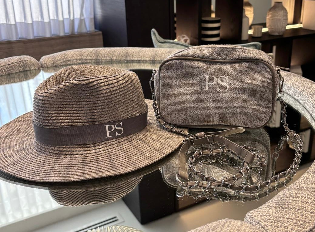 Personalised Grey Fedora Hat